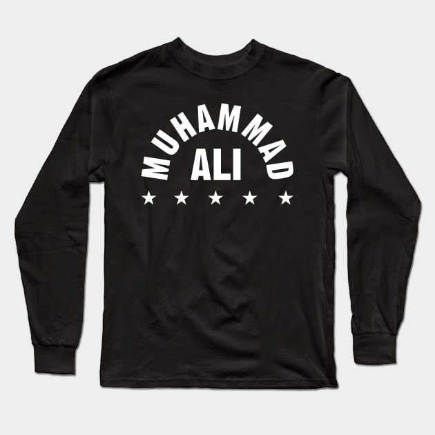 MUHAMMAD ALI Long Sleeve T-Shirt by MufaArtsDesigns